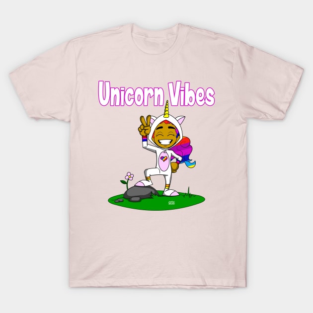 Unicorn Vibes T-Shirt by IamNinjaD